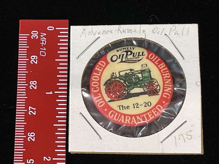 Rumely Oil Pull 12-20 Tractor Button