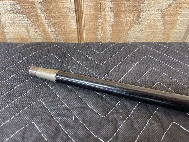 Vintage Black Cane with heavy gold top