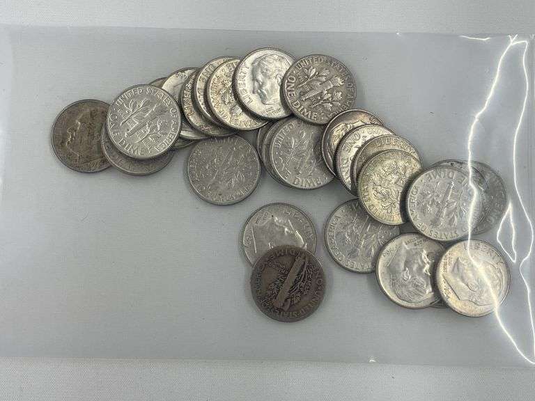 (26) Pre-1965 Silver Dimes