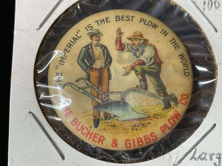 Bucher & Gibbs Plow Co. Button
