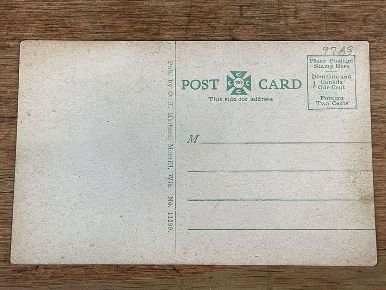 Northwest Thresher Co. Steam Engine Postcard