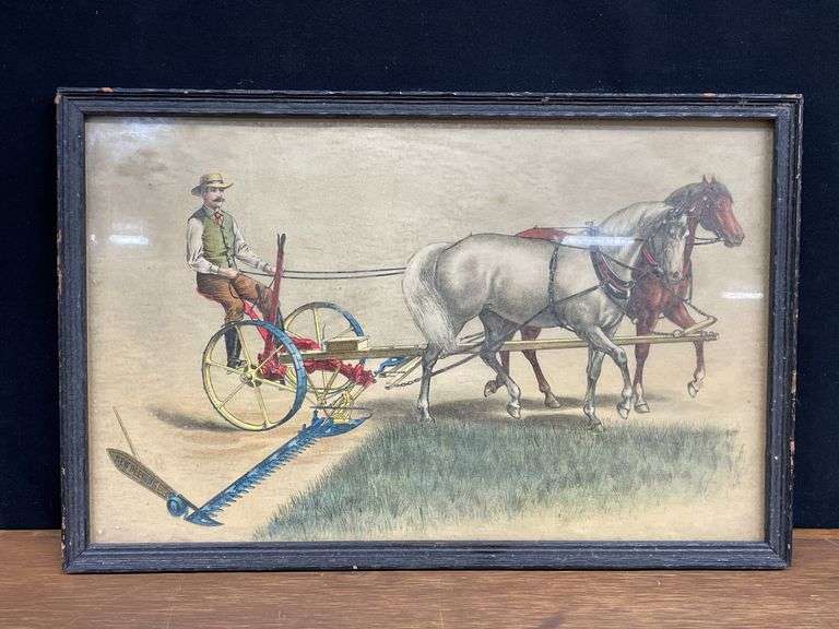(2) Deering Framed Lithographs