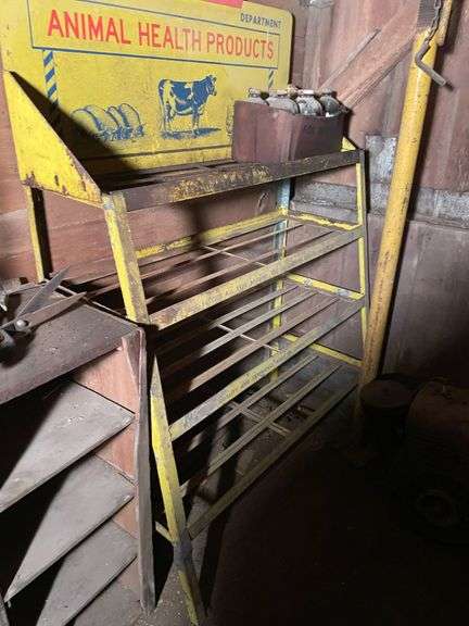 Yellow Shelving Unit with 4 Shelves image