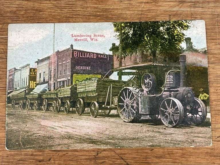 Northwest Thresher Co. Steam Engine Postcard
