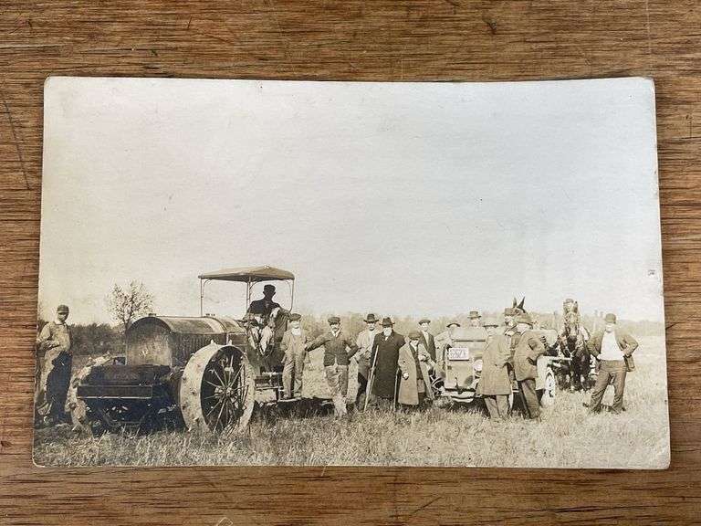 Unknown Auto Plow Photo Postcard