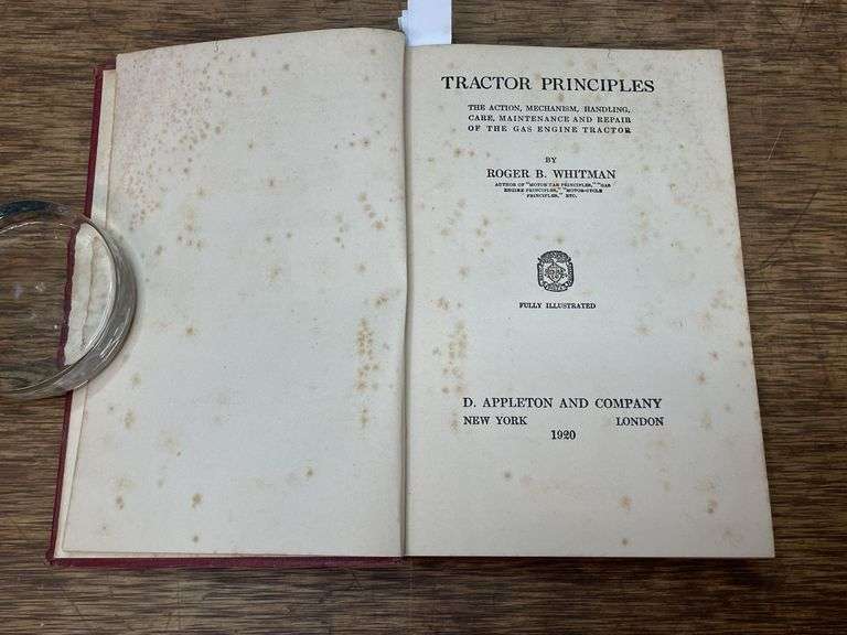 1920 Tractor Principles Book