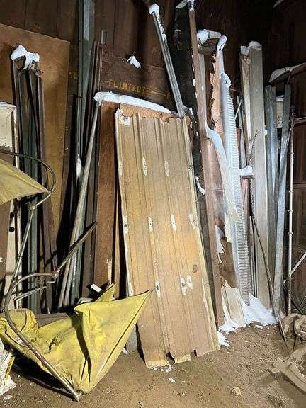 Sheet Metal, Lumber, (2) Tractor Umbrellas, and more image