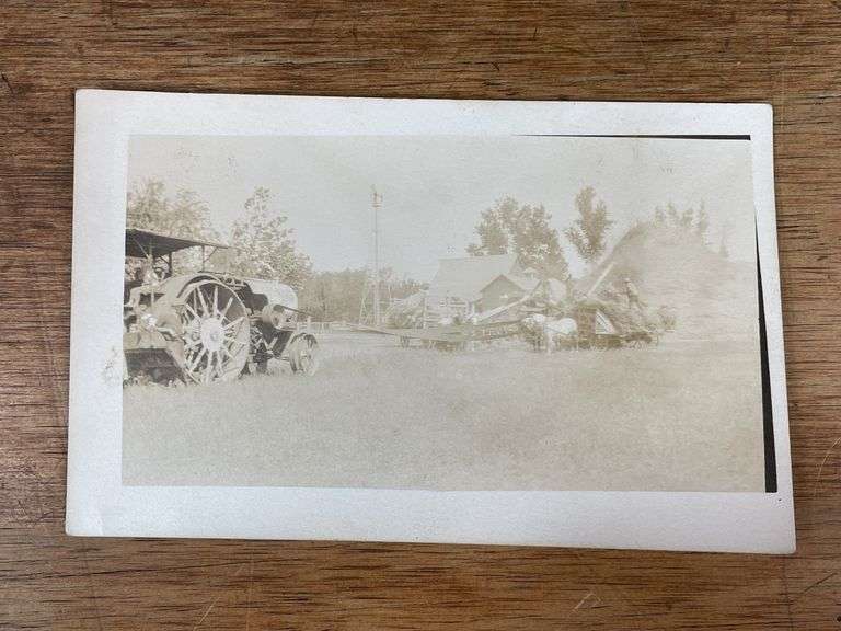 (2) Twin City, Austin Roller, Russell Grader Photo Postcards