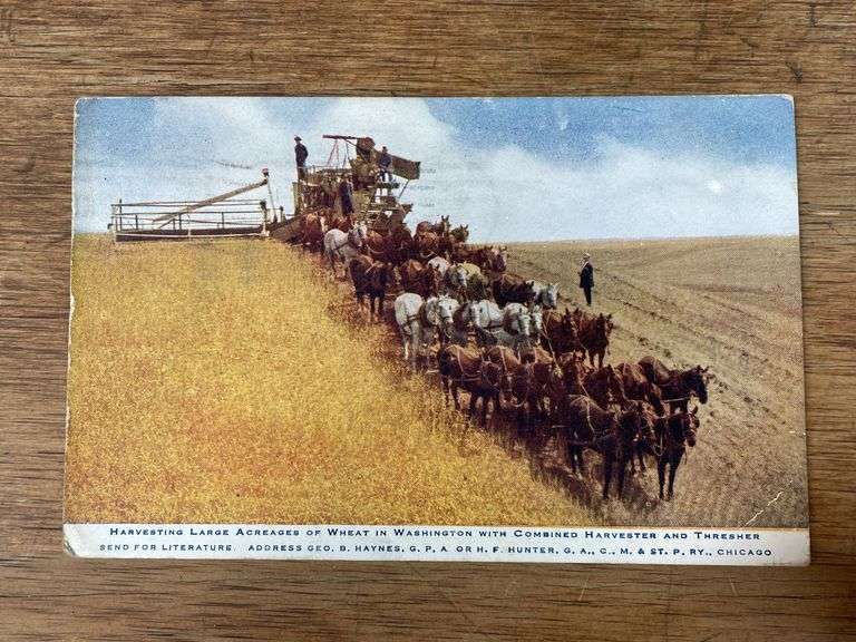 (4) Holt Harvesting Postcards