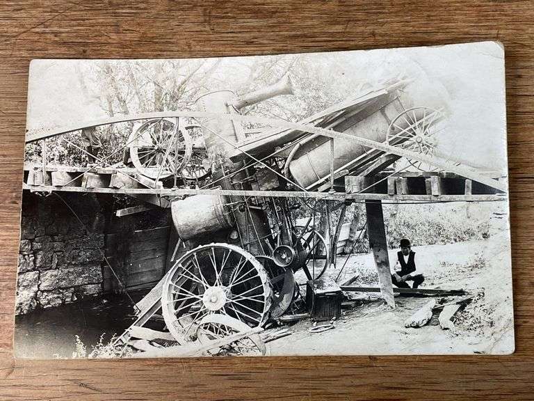 Advance Rumely Steam Engine Photo Postcard
