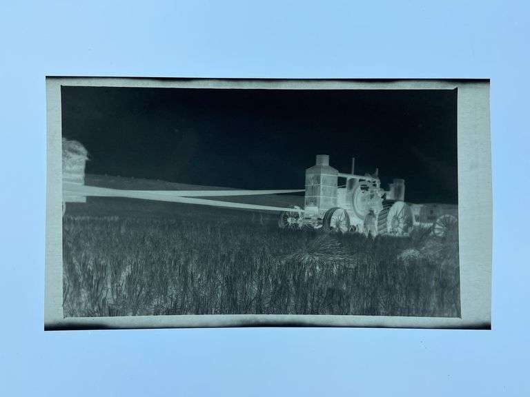 (3) Hart-Parr Photo, Postcard, Negative
