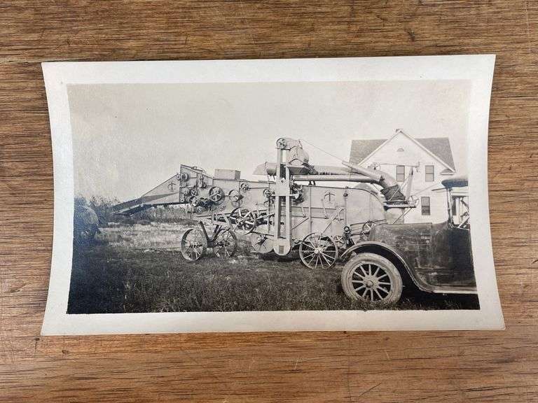 (3) Thresher Postcards + Photo