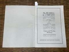 1916 Russell & Co. Yearbook of Threshing Machinery Catalog