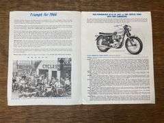 1966 Triumph Motorcycle Sales Literature