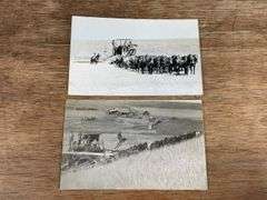 (2) Holt Harvester Photo Postcards