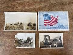 (4) Avery Tractor Photos + Postcard