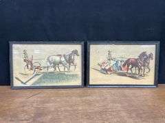 (2) Deering Framed Lithographs