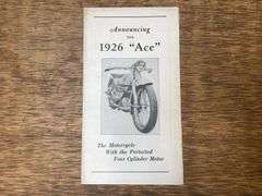 1926 Ace Motorcycle Corp. Sales Literature