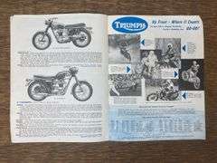 1966 Triumph Motorcycle Sales Literature