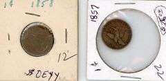 (2) Flying Eagle Cents