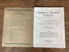 (2) Gale + American Harrow Catalogs