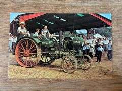 (2) Waterloo Boy Tractor Postcards