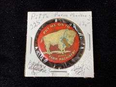 Buffalo Pitts Farm Machinery Button