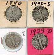 (4) Standing Liberty Half Dollars