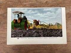 (2) Rumely Oil Pull Tractor Postcards