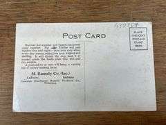 (2) Rumely Oil Pull Type F Tractor Postcards