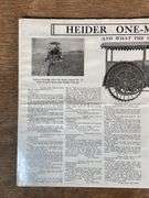 (2) Rock Island Plow Co. Heider Tractor Literature