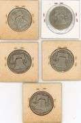 (5) Franklin Half Dollars