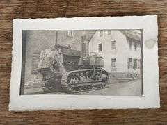 Holt 30 WWI Armor Plated Photo Postcard