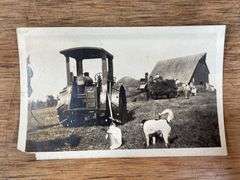 (4) Avery Tractor Photos + Postcard