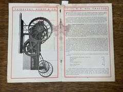 Fairbanks-Morse 15-25 Oil Tractor Sales Literature