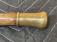 Vintage Blackthorn Cane with heavy gold top