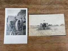(2) IHC Mogul + Titan Tractors Photo Postcards