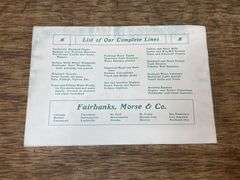 1901 Fairbank, Morse & Co. Simplex Marine Engine Catalog