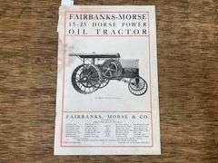 Fairbanks-Morse 15-25 Oil Tractor Sales Literature