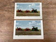 (2) Rumely Oil Pull Type F Tractor Postcards