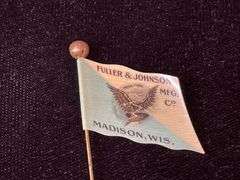 Fuller & Johnson Mfg. Co. Flag Straight Pin