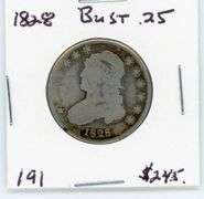 1828 Bust Twenty Five Cent