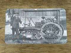 H.W. Leavitt Motor Plow Trade Card