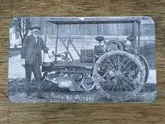 H.W. Leavitt Motor Plow Trade Card