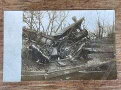 Russell Steam Engine Photo Postcard