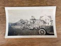 (3) Thresher Postcards + Photo