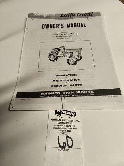 Wagner Little Giant 454/575/700 Owner's Manual image