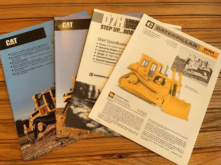 (4) Caterpillar D7 Crawler Sales Literature image