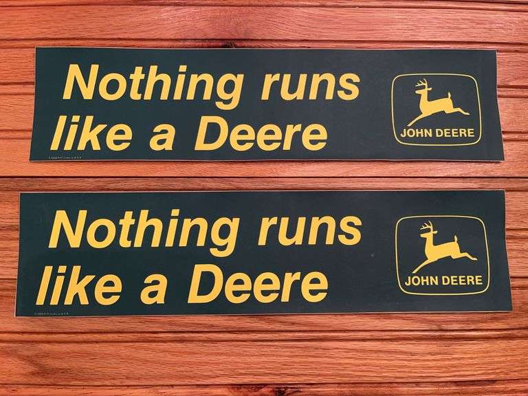 (2) John Deere Bumper Stickers image