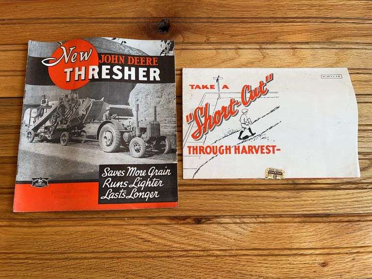 (2) John Deere Thresher + Combine Sales Literature image